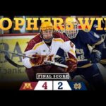 Highlights: Gopher Hockey Finishes Sweep vs. Notre Dame