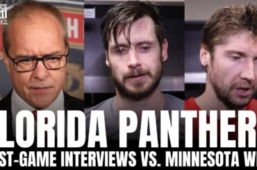 Paul Maurice, Sergei Bobrovsky & Oliver Ekman-Larsson Recap Florida Panthers Opener vs. Minnesota