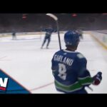 Canucks' Conor Garland Shows Nifty Finish Off Bouncing Saucer Feed From Elias Pettersson