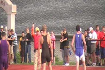 David Ertel 400 M Dash 2009 IHSAA Bloomington Regional