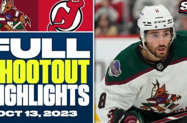 Arizona Coyotes vs. New Jersey Devils | FULL Shootout Highlights - October 13, 2023