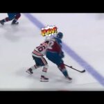 Gabriel Landeskog hit on Kailer Yamamoto