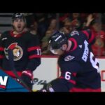 Jakob Chychrun Wires Home Point Shot To Get Senators On Board In Home Opener