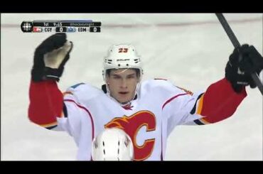 Sean Monahan Scores 2 Goals Including OT Winner In His Rookie Season VS Edmonton | March 1st, 2014