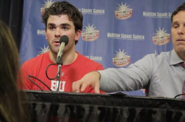 BU Hockey - Coach Quinn, Brandon Hickey, Dante Fabbro Postgame (11/25/17) vs Cornell (RHH)