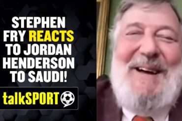 Comedy legend Stephen Fry reacts to Jordan Henderson's controversial Saudi move!