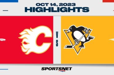 NHL Highlights | Flames vs. Penguins - October 14, 2023