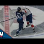 Jets' Mark Scheifele Drops The Gloves with Panthers' Matthew Tkachuk After Taking Hip Check