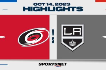 NHL Highlights | Hurricanes vs. Kings - October 14, 2023