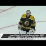 Bruins Goalie Linus Ullmark Named 2023 Vezina Trophy Finalist