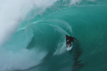 Tyler Newton at Pipeline, January 13, 2019 | Wave 1 Angle 2