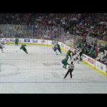 Jack Rathbone of the Abbotsford Canucks scores vs. the Laval Rocket 10/13/23