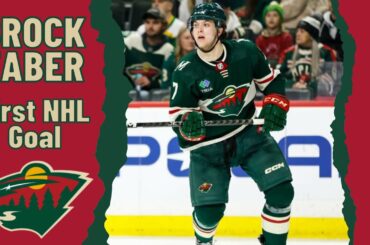 Brock Faber #7 (Minnesota Wild) first NHL goal Oct 12, 2023