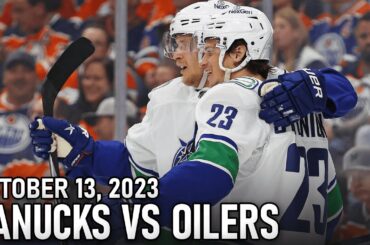 CANUCKS BEAT THE OILERS AGAIN // Canucks vs Oilers Post-Game (October 14, 2023)