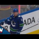 Canucks' Brock Boeser Tucks In Rebound To Record First Career 4-Goal Game