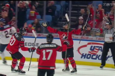 Jonah Gadjovich 3-0 Goal - Canada vs Slovakia 2018 WJC 12.27.17