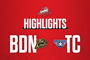 Brandon Wheat Kings at Tri-City Americans 10/13 | WHL Highlights 2023-24