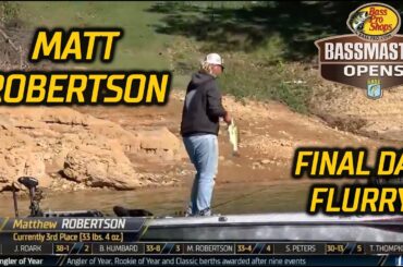 Matt Robertson making a comeback after slow morning