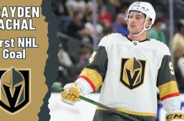 Brayden Pachal #94 (Vegas Golden Knights) first NHL goal Oct 12, 2023