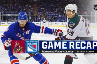 Coyotes @ Rangers 10/16 | NHL Highlights 2023