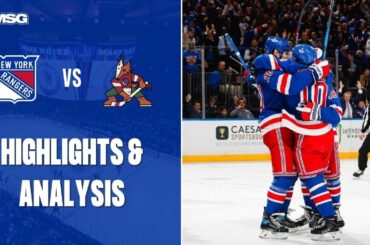 Rangers Win Home Opener At The Garden Over Coyotes | New York Rangers