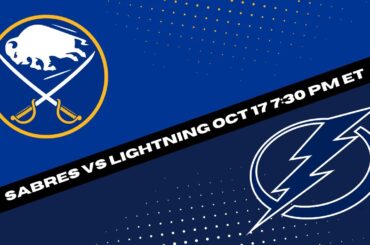 Lightning vs Sabres Prediction, Pick and Odds | NHL Hockey Pick for 10/17