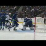 Alexander Edler BIG HIT on Drew Doughty (April 15th, 2010)