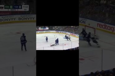 NHL Ryan Reaves (Toronto) Huge open ice hit against Frederick Gaudreau (Minnesota) 2023 October 13