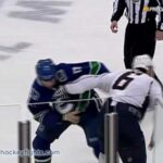 Shea Weber vs Ryan Kesler Dec 22, 2009