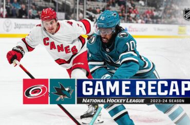 Hurricanes @ Sharks 10/17 | NHL Highlights 2023