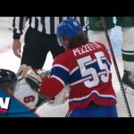 Canadiens' Michael Pezzetta Gets Into Second Fight of The Night After Huge Hit on Wild's Jon Merrill