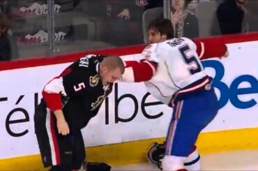 Jarred Tinordi vs Mark Borowiecki (21/02/14)