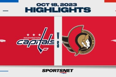 NHL Highlights | Capitals vs. Senators - October 18, 2023