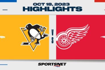 NHL Highlights | Penguins vs. Red Wings - October 18, 2023