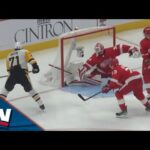 Penguins' Evgeni Malkin Taps In Seeing-Eye Backhand Pass From Reilly Smith vs. Red Wings