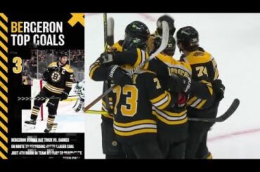 Patrice Bergeron's Top Five Best Goals With Bruins