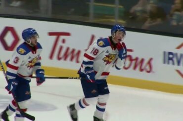 Caleb Desnoyers scores his first goal in the QMJHL!