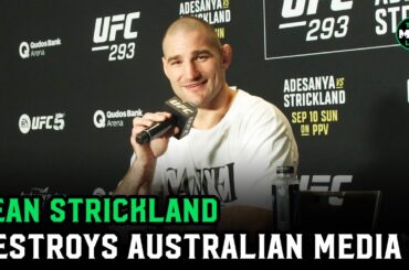 Sean Strickland goes in on Israel Adesanya, media and more: "You look like a top!"