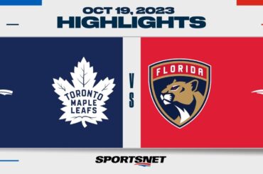 NHL Highlights | Maple Leafs vs. Panthers - October 19, 2023