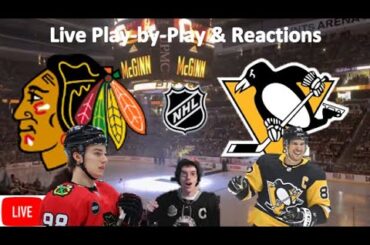 Chicago Blackhawks vs Pittsburgh Penguins LIVE STREAM | Live Play-by-Play Fan Reaction | LIVE NHL