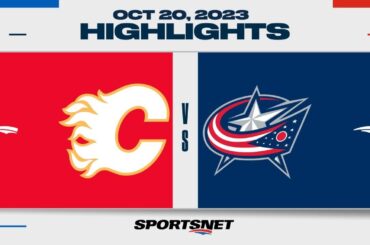 NHL Highlights | Flames vs. Blue Jackets - October 20, 2023