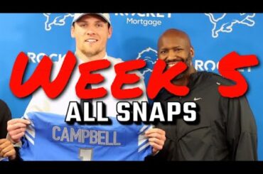 Jack Campbell Week 5: All Snaps