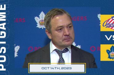 Toronto Marlies Media Availability | Postgame vs. Rochester Americans | October 14, 2023