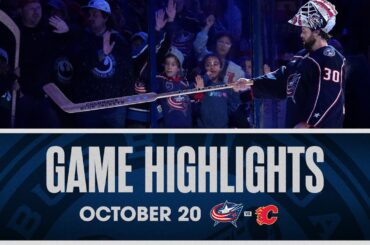 ZACH WERENSKI has GOAL, ASSIST in return, Blue Jackets top Flames 🔥 | Game Highlights (10/20/23)