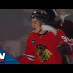 Blackhawks' Connor Bedard Ignites Crowd In Home Opener With Powerplay Snipe