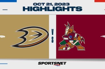 NHL Highlights | Ducks vs. Coyotes - October 21, 2023