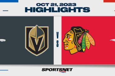 NHL Highlights | Golden Knights vs. Blackhawks - October 21, 2023