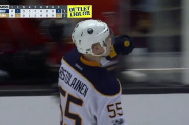 Rasmus Ristolainen dazzles in the shootout with the "Forsberg" to beat Bernier