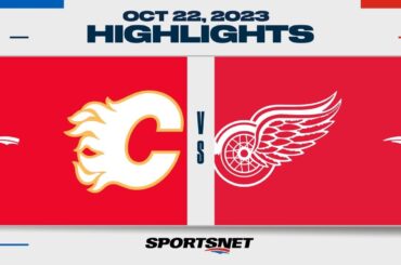 NHL Highlights | Flames vs. Red Wings - October 22, 2023