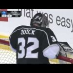 Jonathan Quick scores into his own net! Kings vs Rangers (October 7, 2013)